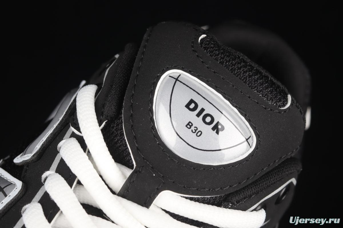 Dior B30 Microfiber Mesh B30 CD series sports shoes LY66140 Black