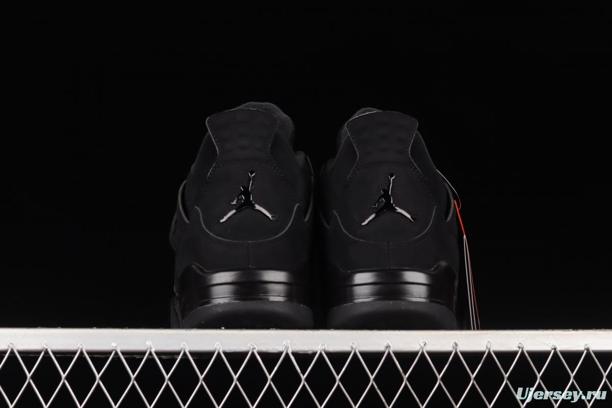 Air Jordan 4 Retro Black Cat black cat head frosted CU1110-010