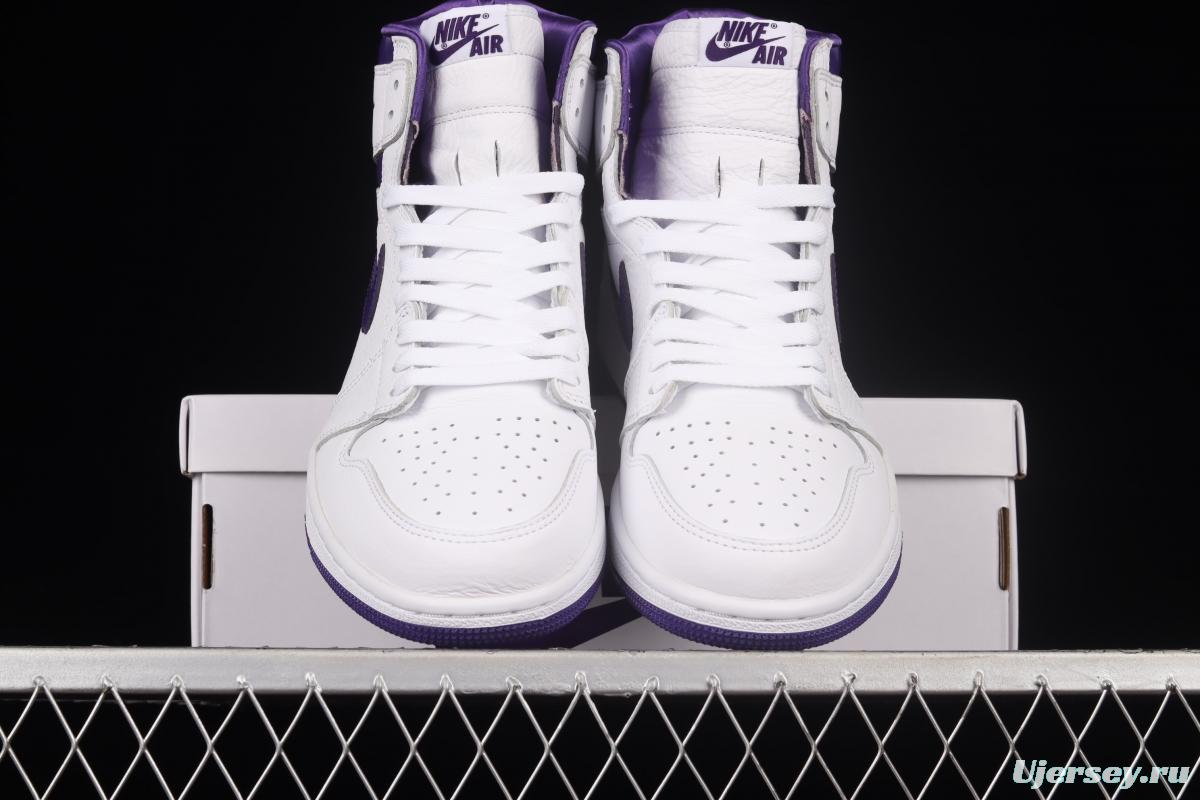 Air Jordan 1 High OG Court Purple White and Purple CD0461-151