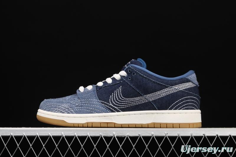 NIKE SB DUNK Low Pro PRM Denim Gum tannin denim CV0316-400