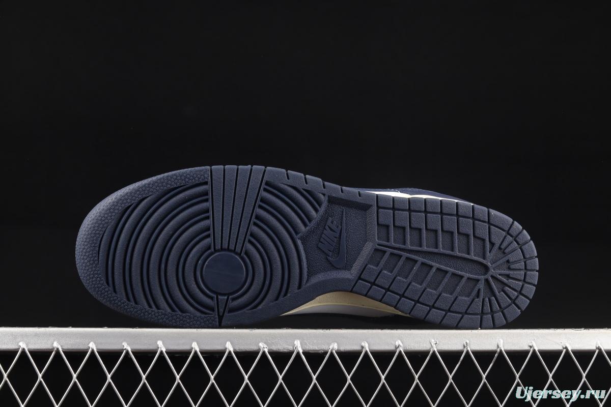 NIKE SB DUNK Low Navy Blue navy blue color SB buckle rebound fashion casual board shoes DD1503-115