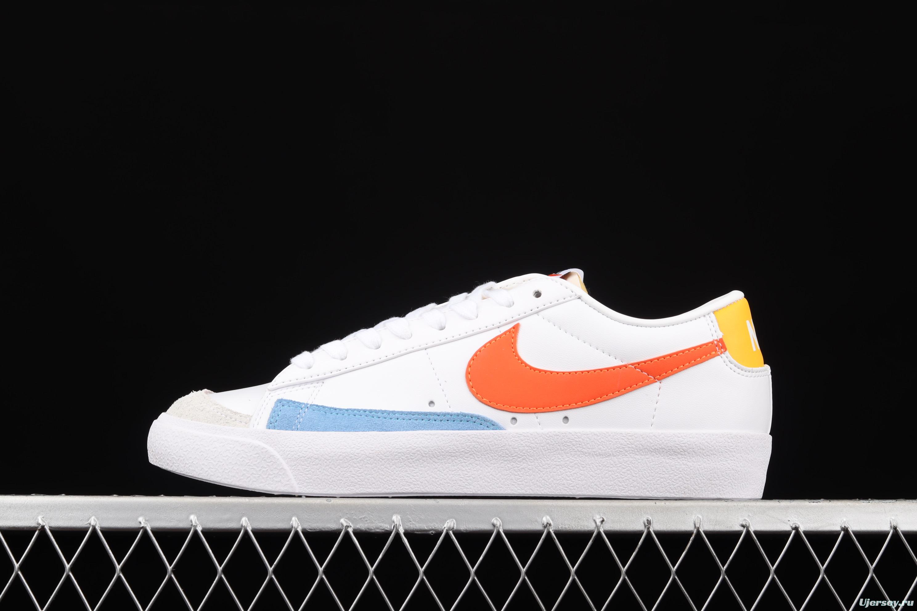 NIKE Blazer Low'77 Vintage Trail Blazers Leather Leather low-top Leisure Board shoes DC4769-105