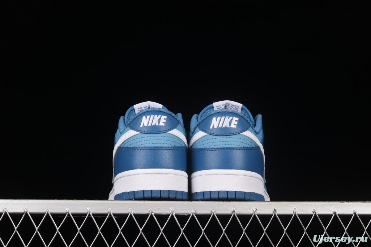 NIKE SB DUNK Low Dark Marina Blue sea blue color SB buckle rebound fashion leisure board shoes DJ6188-400