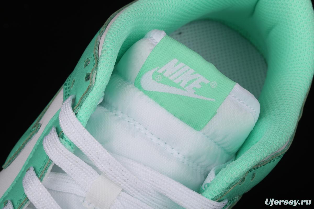 NIKE SB DUNK Low White/Green Glow Tiffany Green White Slam Dunk Series low side leisure sports skateboard shoes DD1503-105