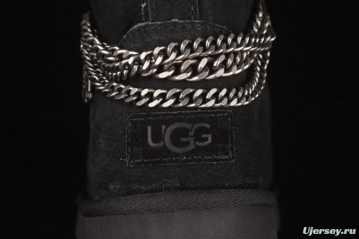 UGG Mini Bailey Button II outdoor snow boots in metal chain 1123668