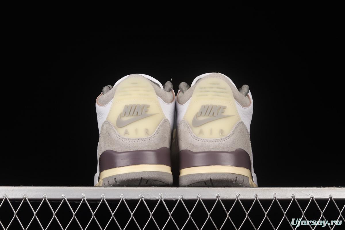 Air Jordan 3 Retro SP Medium Grey AJ3 Rice White Ash explosion crack DH3434-110