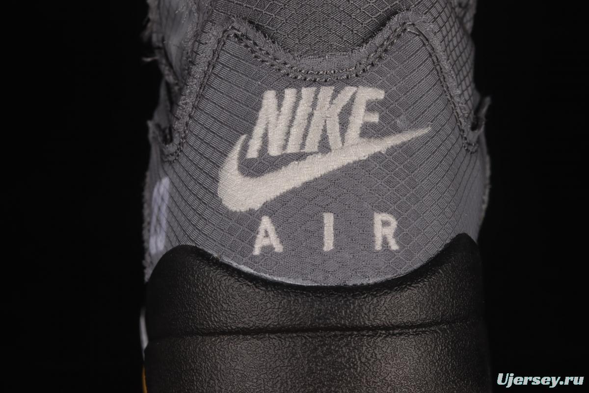 OFF-White x Air Jordan 5 Black Sail 3M reflective basketball shoes CT8480-001