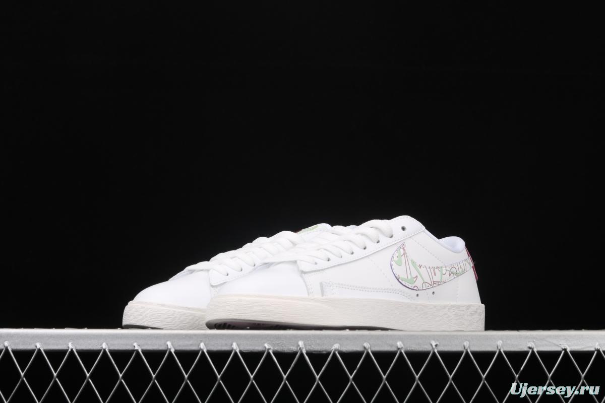 NIKE Blazer Low SE Valentine's Day shallow-cut sole retro classic Blazers leisure sports board shoes CT5750-100