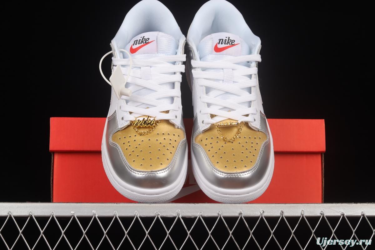 NIKE DUNK Low Metallic Golden Horn King SB Buckle Broken Backboard Fashion Casual Sneakers DH4403-700