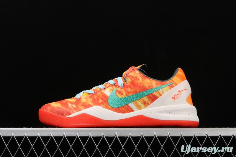 NIKE Zoom Kobe VIII Kobe Bryant eighth generation dazzling color matching lightweight basketball shoes 587580-800