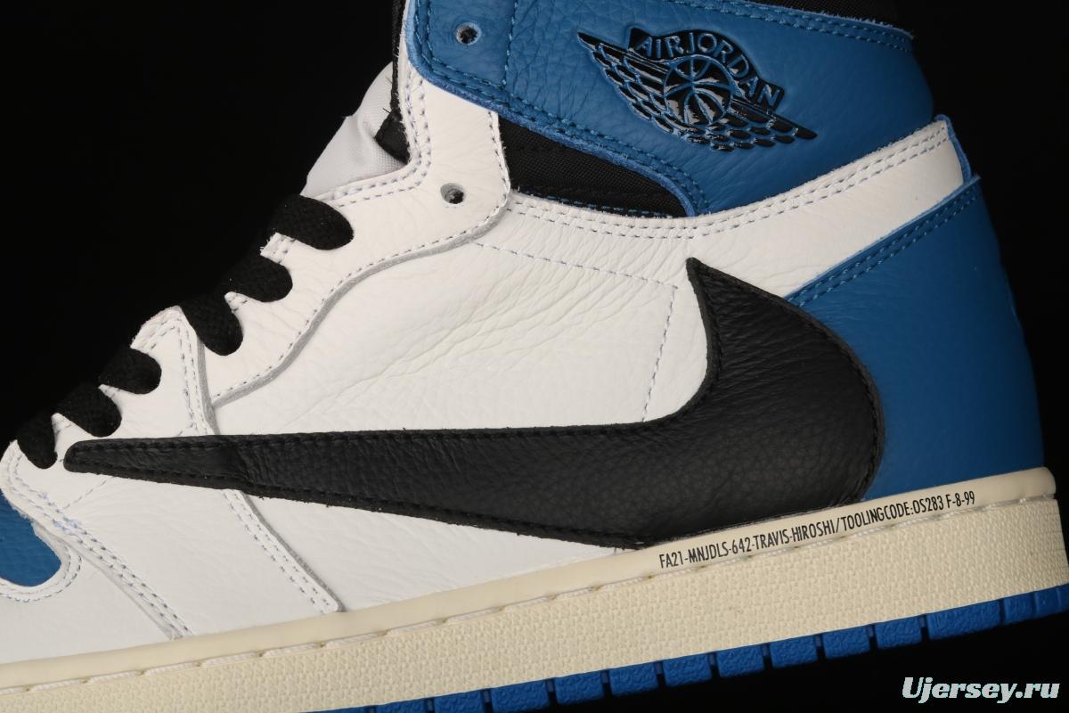 Travis Scott x Air Jordan 1 High OG Lightning inverted tick DH3227-105