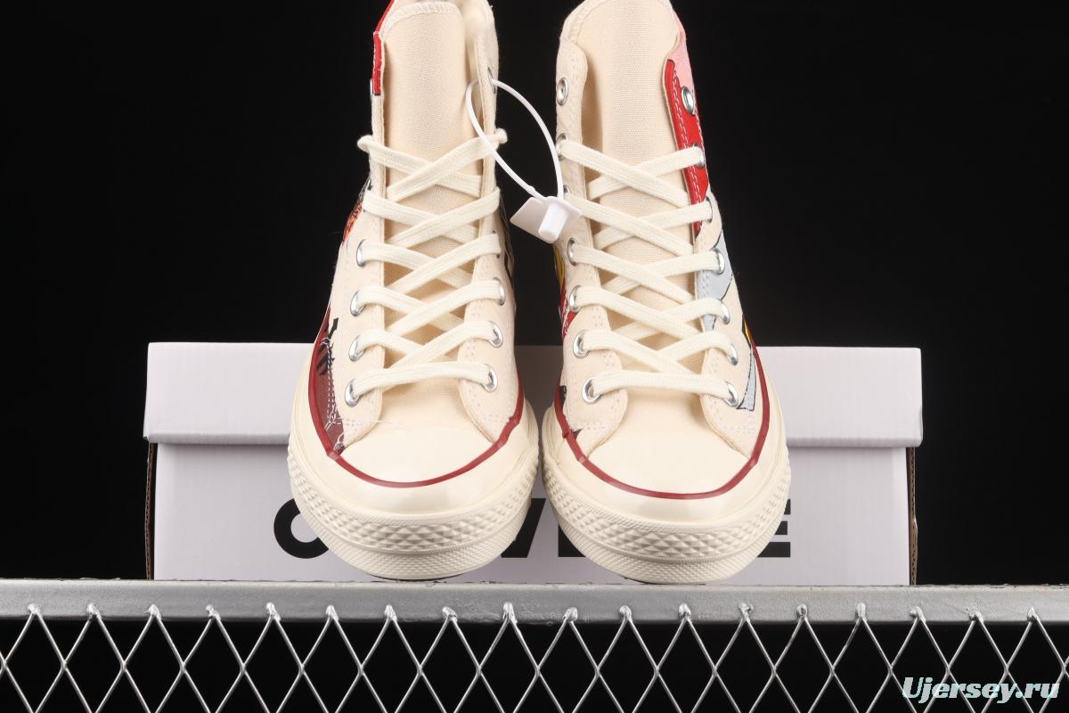 Converse x Seven Dragon Balls comics co-named limited edition high-top casual board shoes 167781C
