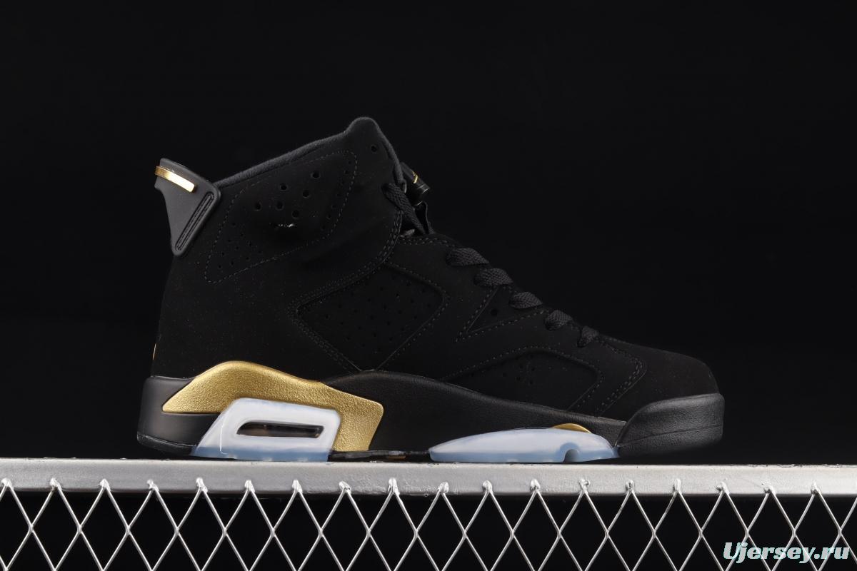 Air Jordan 6 DMP black gold men's cultural basketball shoes CT4954-007