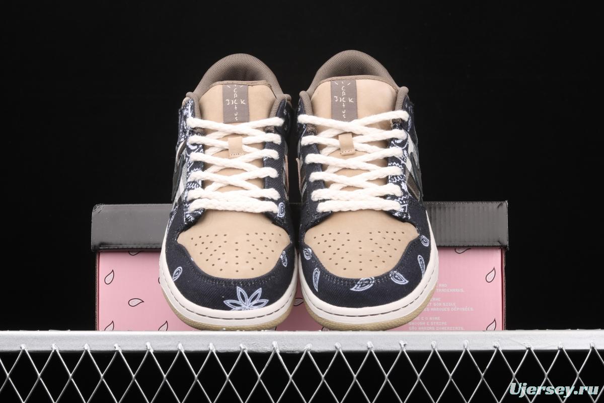 Travis Scott × SB DUNK joint name board shoes cashew fruit CT5053-001