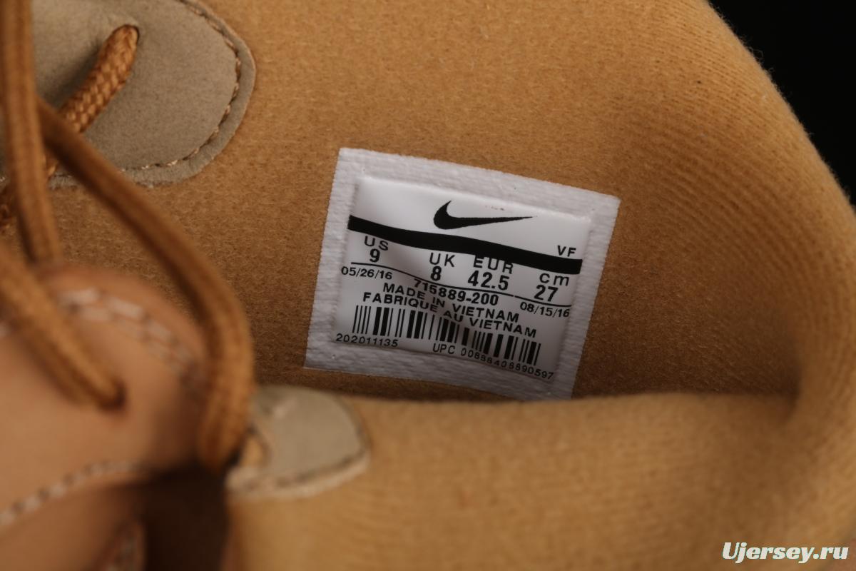 NIKE Air Force 1 Mid'07 Prm QS helps wheat color 715889-200