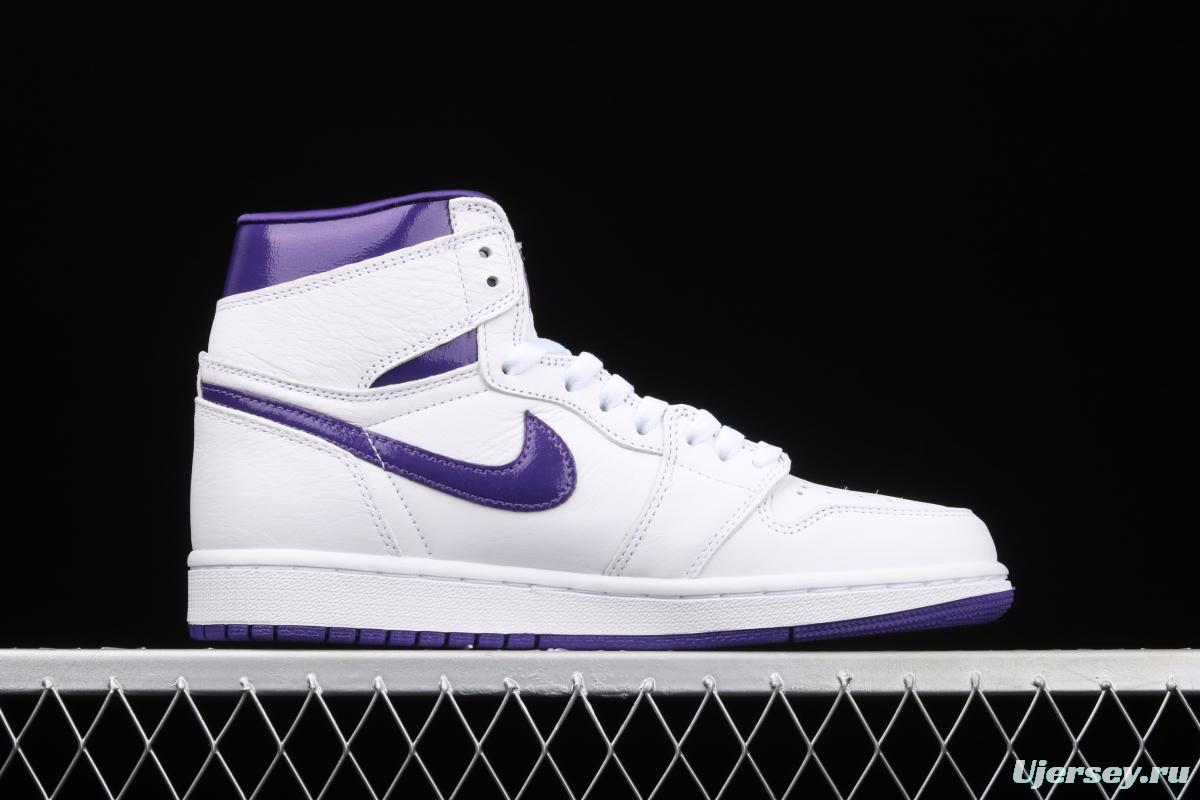 Air Jordan 1 High OG Court Purple White and Purple CD0461-151
