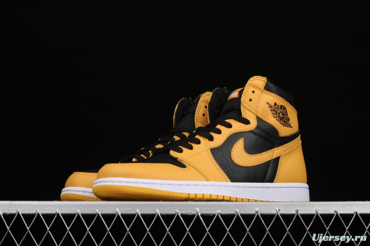 Air Jordan 1 High OG Pollen black and yellow 555088-701