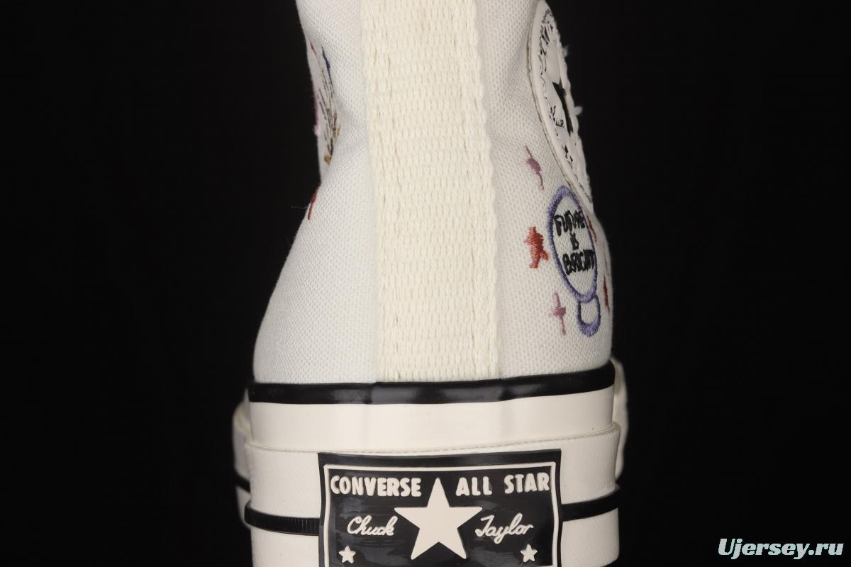 Converse Chuck 70 embroidered Star High Top Leisure Board shoes 572431C