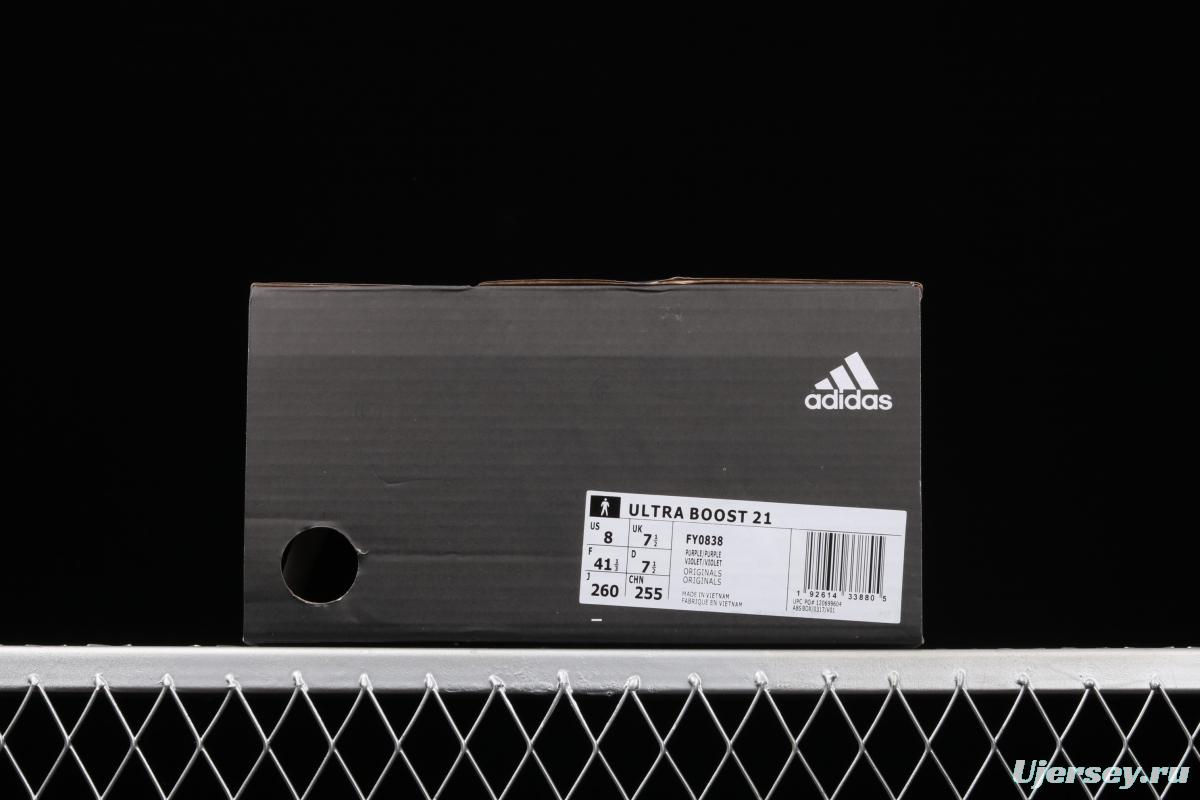 Adidas Ultra Boost 21 Consortium FY0838 Das new thick-soled popcorn running shoes