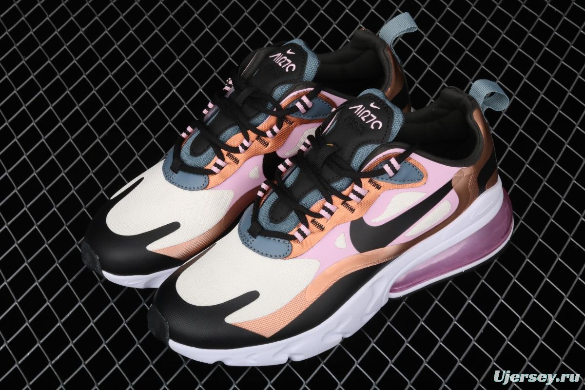 NIKE Air Max 270React new high-frequency mesh function half-palm air cushion running shoes CT1833-100