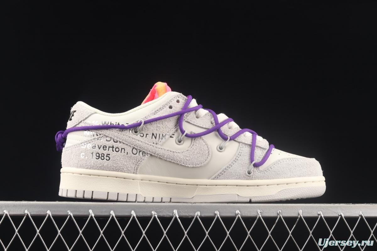 OFF-White x NIKE DUNK Low OW SB rebound fashion casual board shoes DJ0950-101,