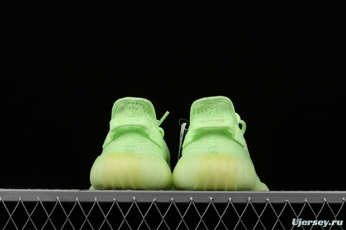 Adidas Yeezy 350 Boost V2 Gid EH5360 Darth Coconut 350 second generation luminous green color matching