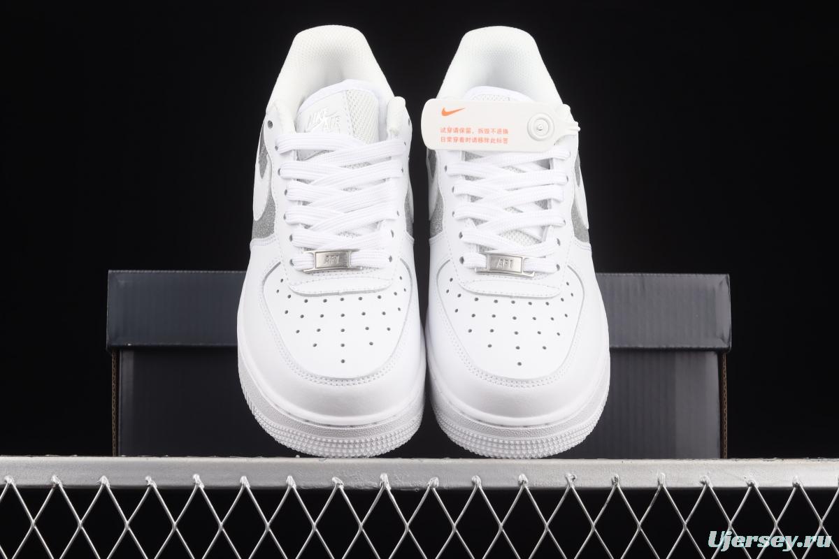NIKE Air Force 1' 07 Lx silver color matching low upper shoes DD6629-100
