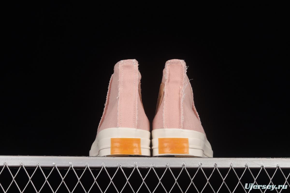 Converse 1970s ice cream light pink stitching high-top casual sneakers 572612C