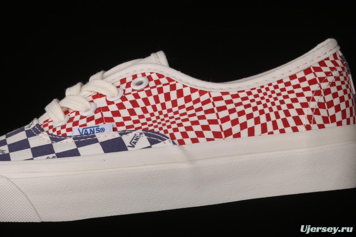 Vans Vault OG Authentic Lx high-end branch line impact color checkerboard retro low-side canvas skateboard shoes VN0A4BV91XR
