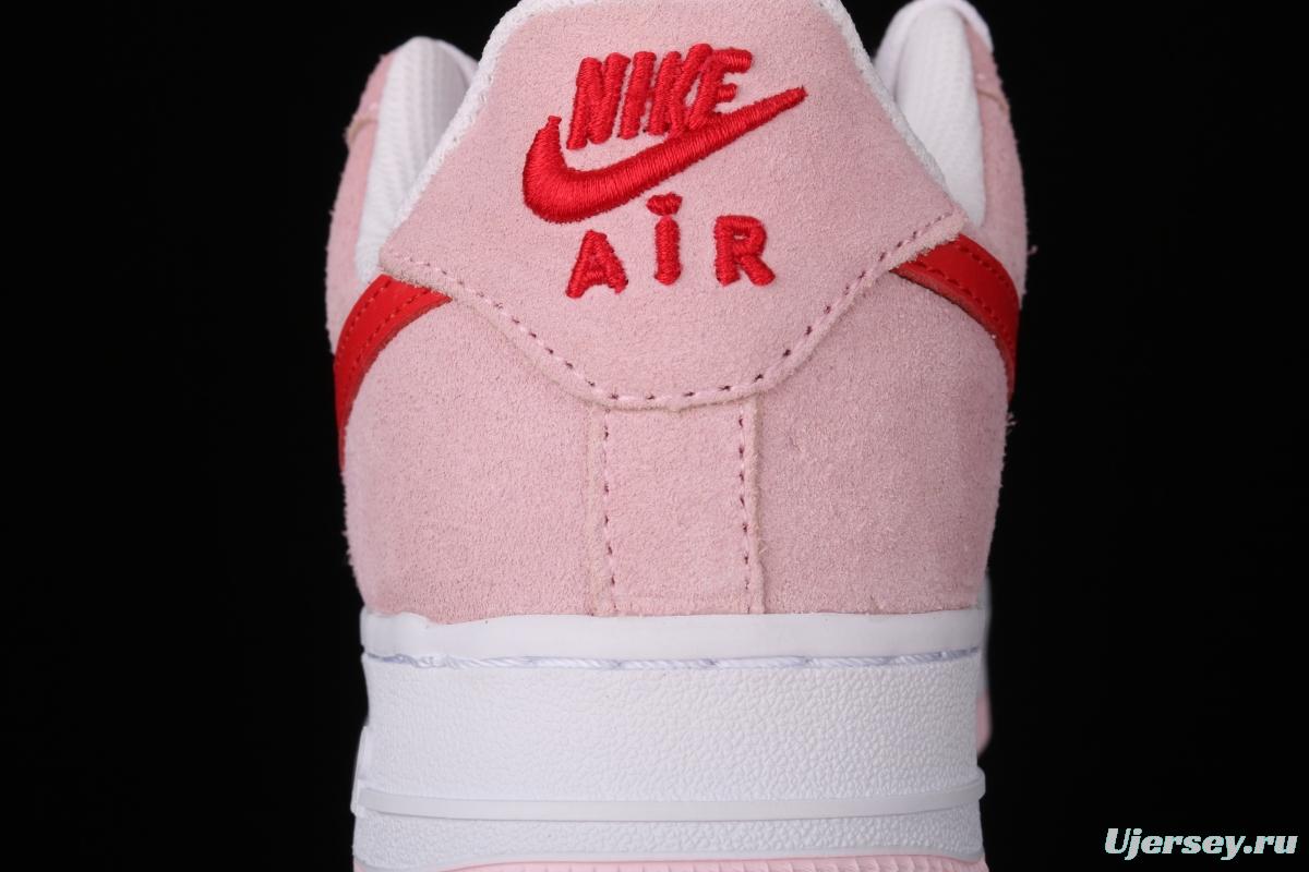 NIKE Air Force 11607 QS Pink Valentine's Day PEACEMINUSONE same style DD3384-600