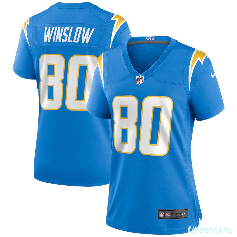 Women's Kellen Winslow Powder Blue Retired Player Limited Team Jersey