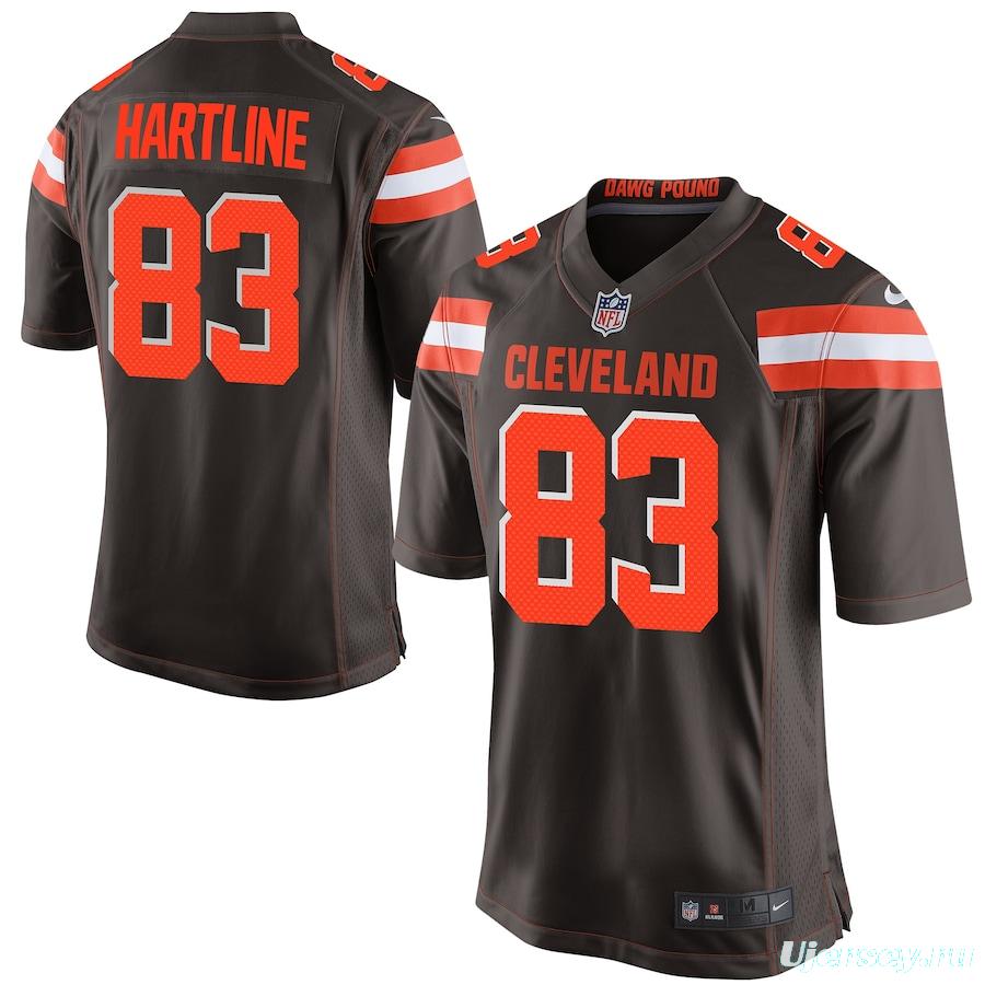 Men's Brian Hartline Brown Player Limited Team Jersey