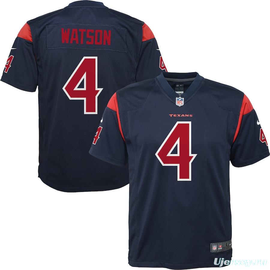 Youth Deshaun Watson Navy Rush Player Limited Team Jersey