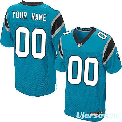 Men's Blue Alternate Custom Elite Team Jersey