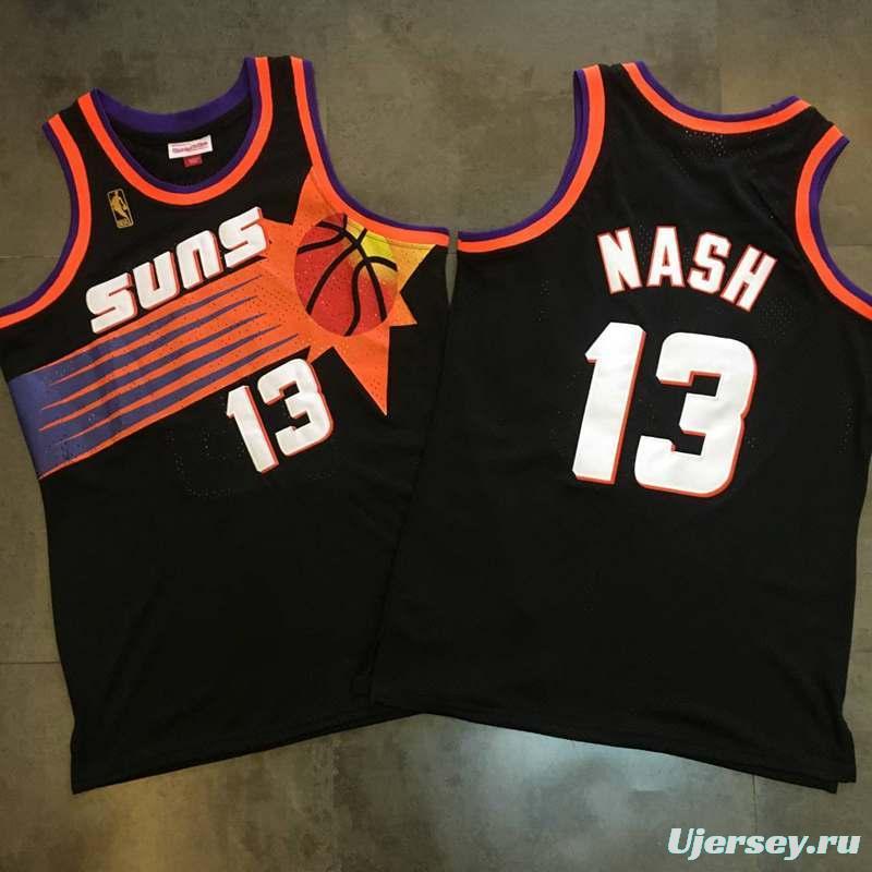 Men's Steve Nash Black Retro Classic Team Jersey