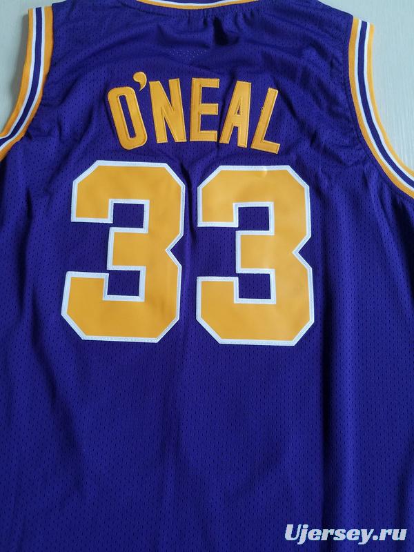 Shaquille O'Neal 33 LSU College Purple Basketball Jersey