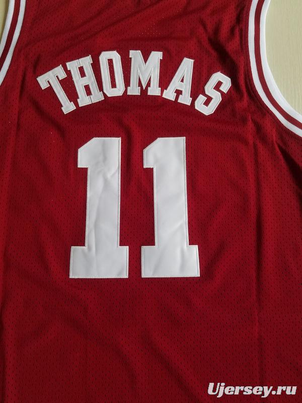 Isiah Thomas 11 Indiana College Crimson Basketball Jersey