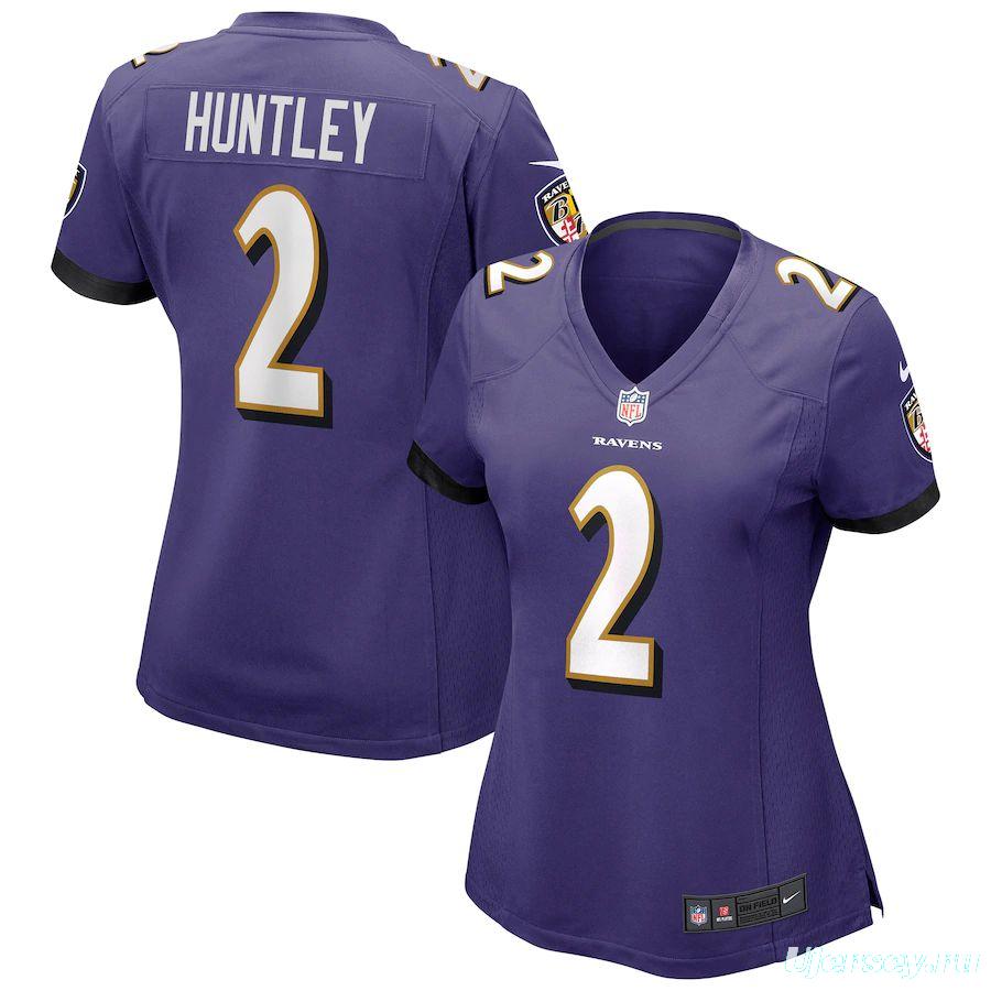 Women's Tyler Huntley Purple Player Limited Team Jersey