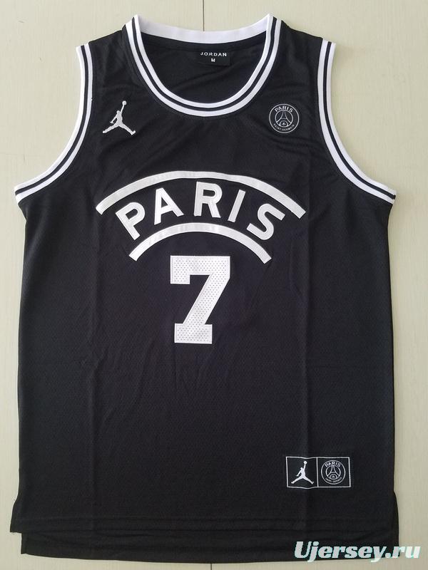 PSG Kylian Mbappé Black Basketball Jerseys