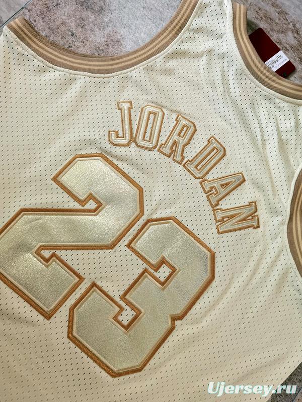 Men's Michael Jordan Golden Retro Classic Team Jersey