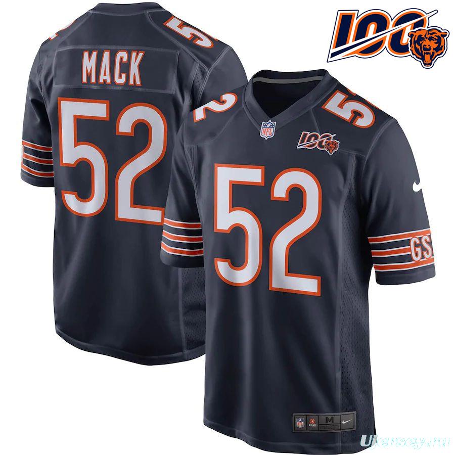 Youth Khalil Mack Navy 100th Season Player Limited Team Jersey