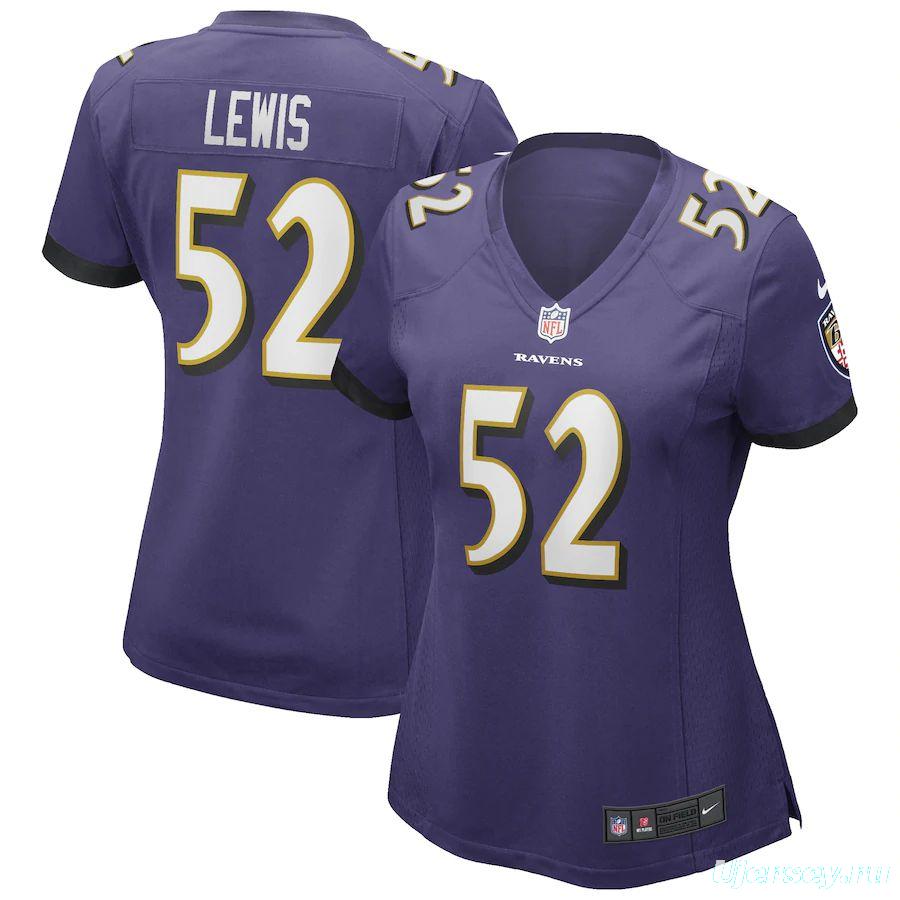 Women's Ray Lewis Purple Retired Player Limited Team Jersey