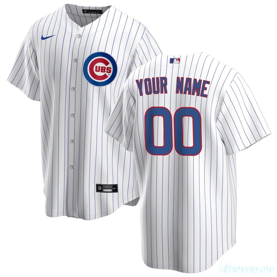 Men's White&amp;Royal Home 2020 Custom Team Jersey