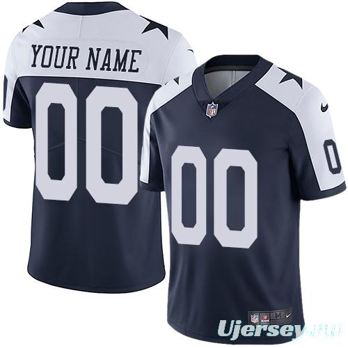 Youth Navy Custom Throwback Game Team Jersey