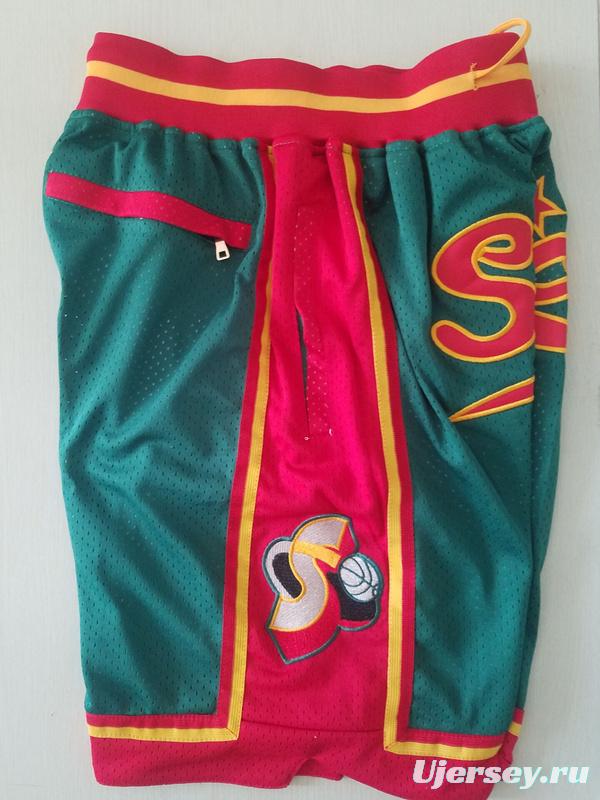 Seattle 1995-96 Throwback Classics Basketball Team Shorts