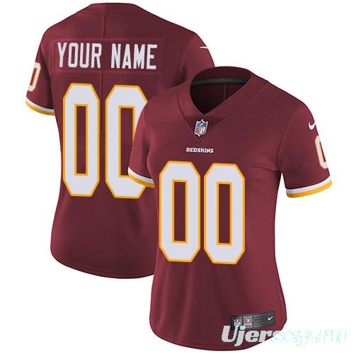 Women's Burgundy Customized Game Team Jersey