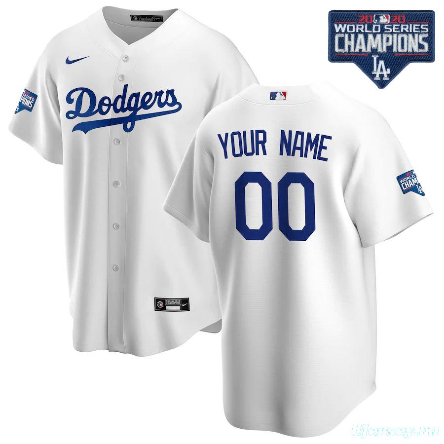 Men's White 2020 World Series Champions Home Custom Team Jersey