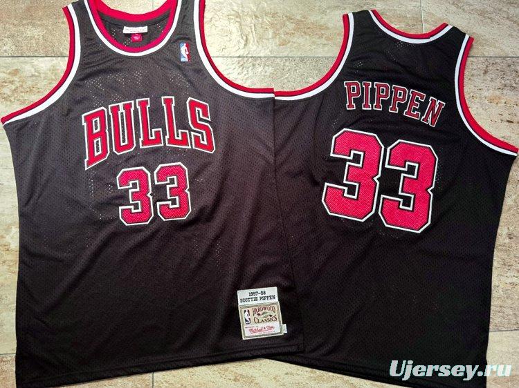 Men's Scottie Pippen Black Retro Classic Team Jersey