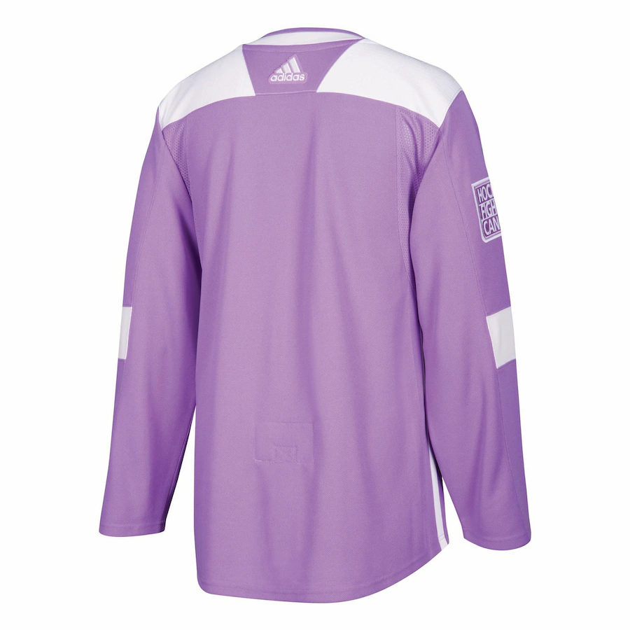 Men's Purple Hockey Fights Cancer Practice Team Jersey