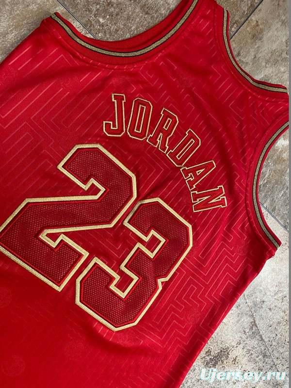 Men's Michael Jordan Red Retro Classic Team Jersey